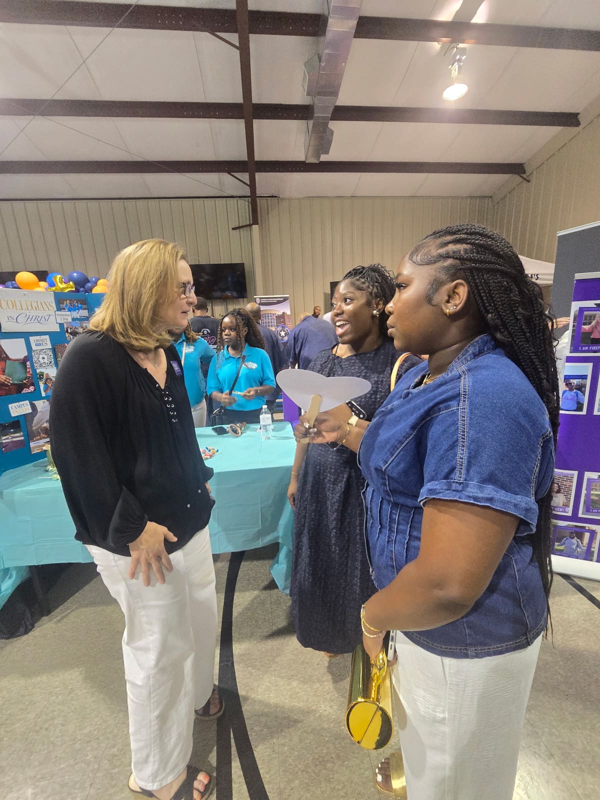 Kelly Grappe in Faulkner County, Arkansas — campaign photo Kelly Grappe, candidate for Arkansas Secretary of State, campaigning in Faulkner County, Arkansas