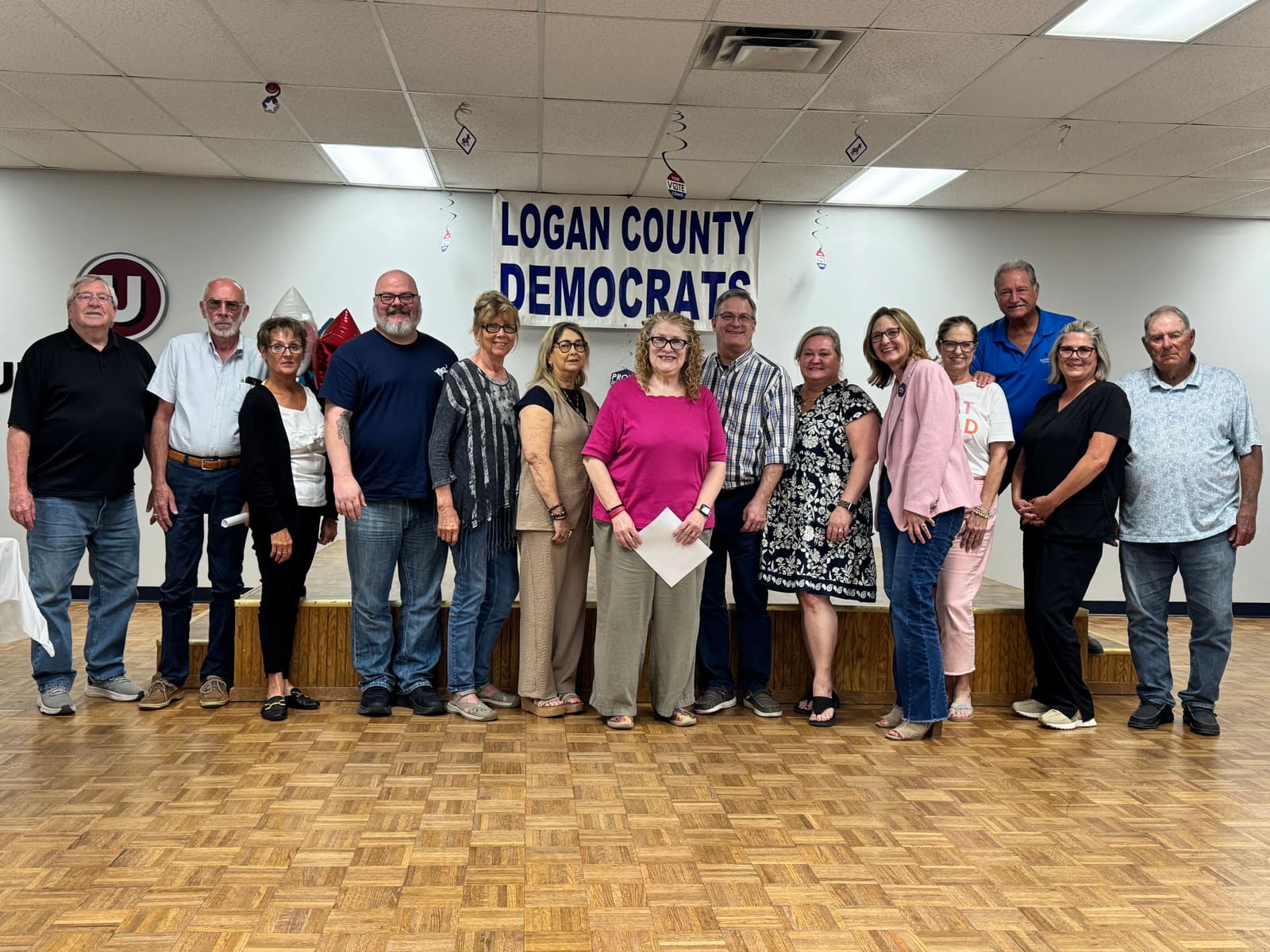 Kelly Grappe in Logan County, Arkansas — campaign photo Kelly Grappe, candidate for Arkansas Secretary of State, campaigning in Logan County, Arkansas