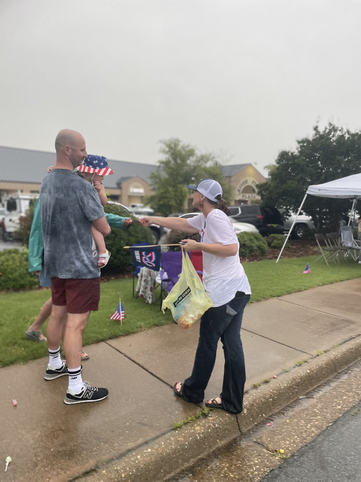 Kelly Grappe in Pulaski County, Arkansas — campaign photo Kelly Grappe, candidate for Arkansas Secretary of State, campaigning in Pulaski County, Arkansas