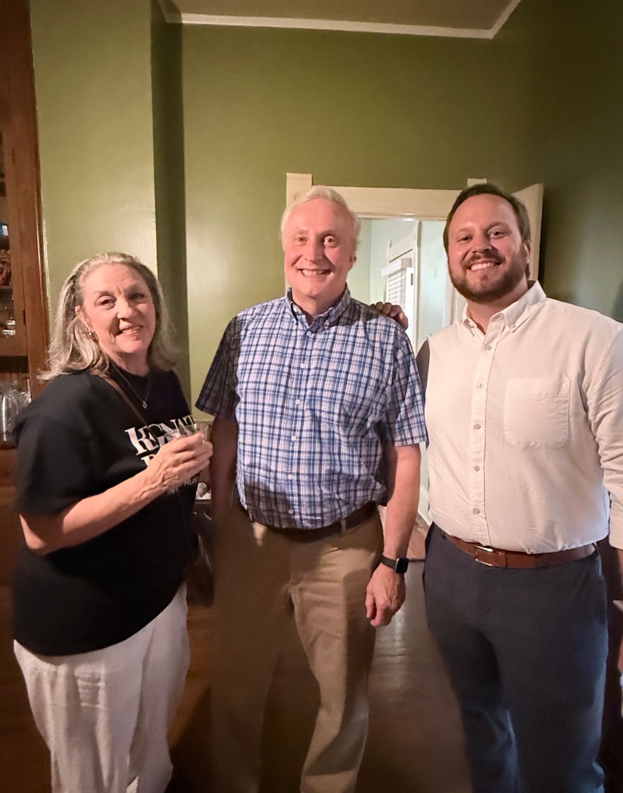 Kelly Grappe in Pulaski County, Arkansas — campaign photo Kelly Grappe, candidate for Arkansas Secretary of State, campaigning in Pulaski County, Arkansas